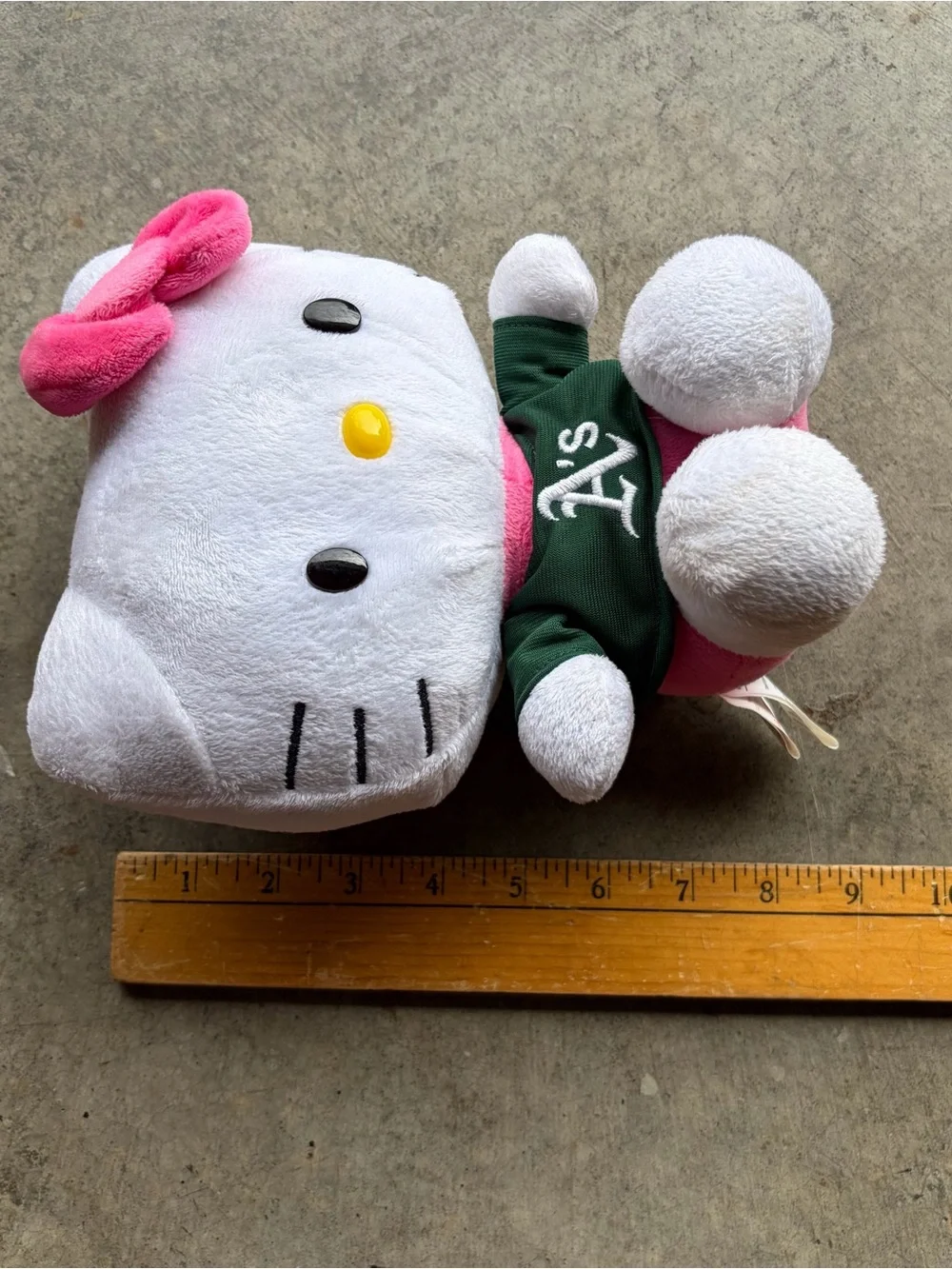 Hello Kitty 2026 Athletics Plush Green/White MLB Baseball Collectible